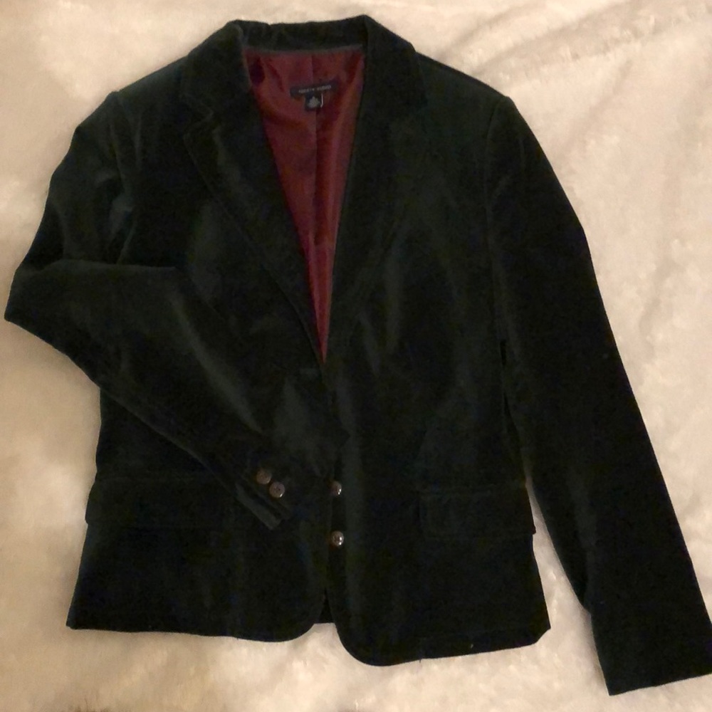Emerald Green Velvet Blazer sz M